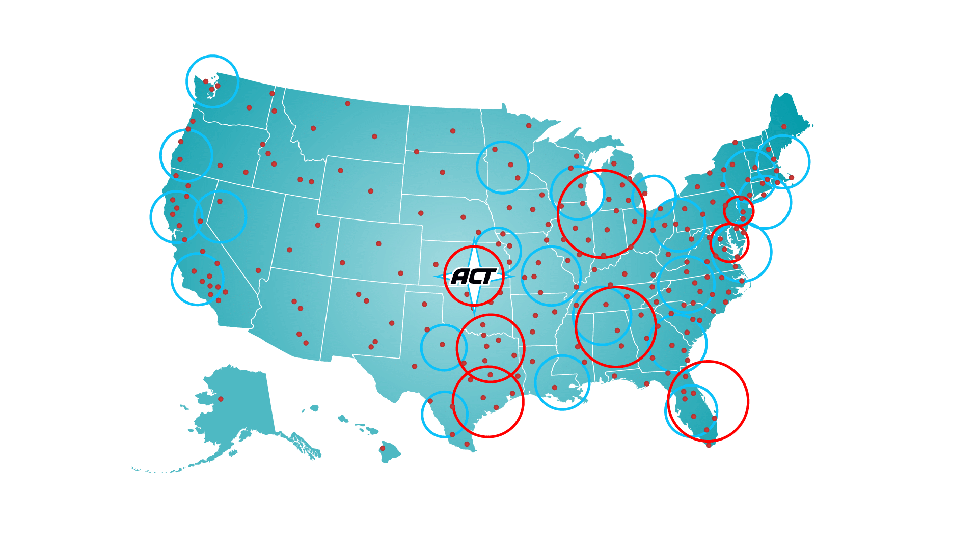 Service Area Map - Advance Catastrophe Technologies, Inc.